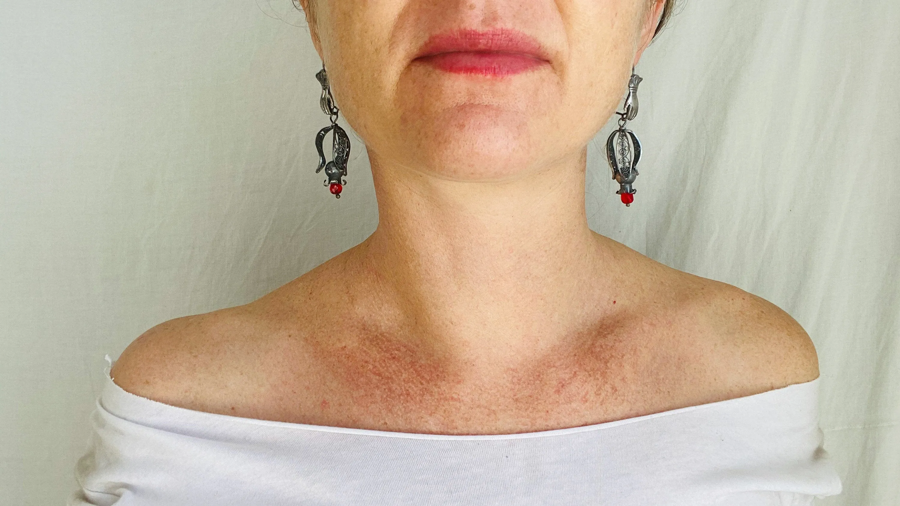 Filigree Pomegranate Earrings. Sterling Silver. Oaxaca, Mexico. Frida Kahlo