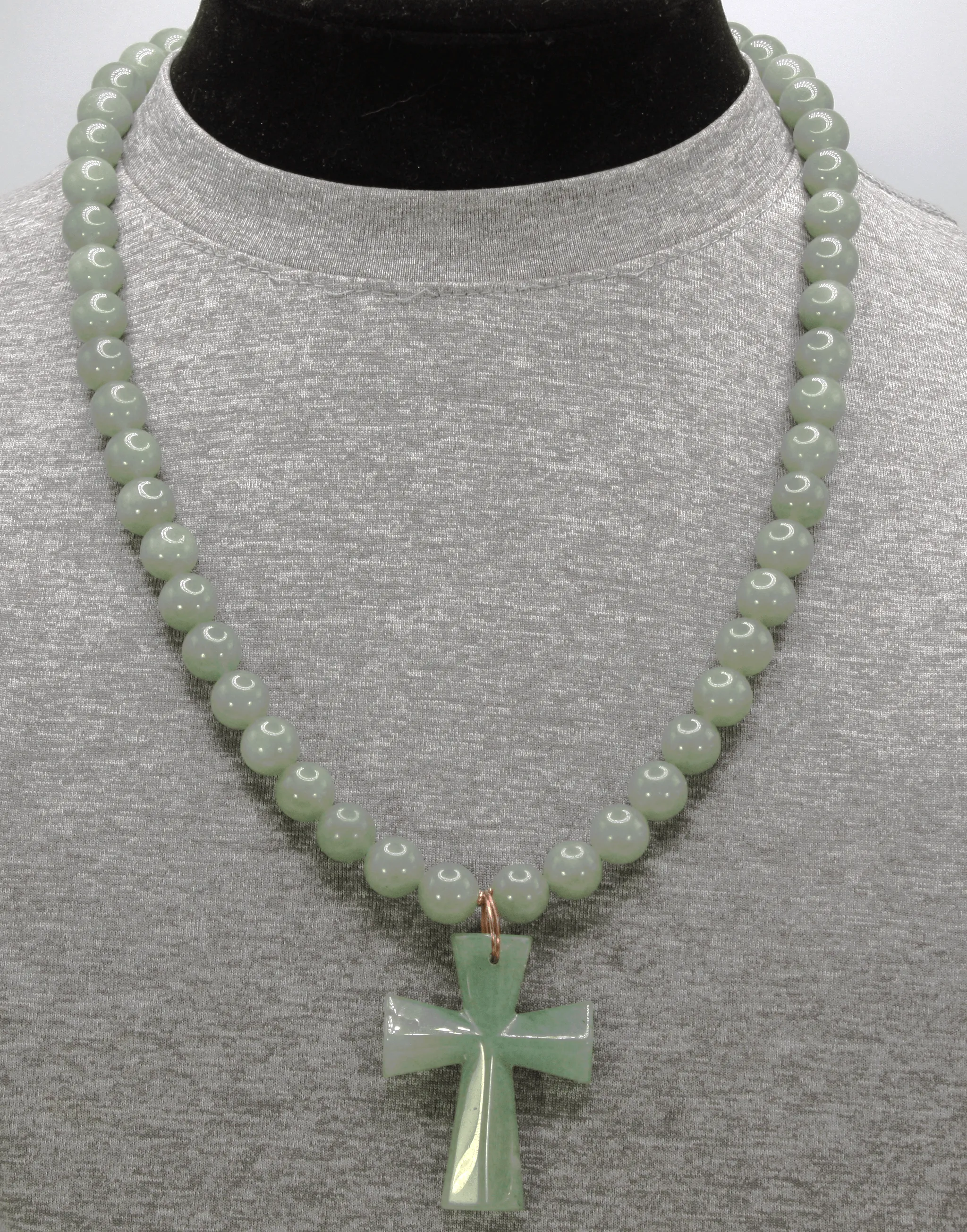 Genuine Aventurine Pendant Necklace - Gift for Men/Woman - Spiritual Accessories - Religious Symbol