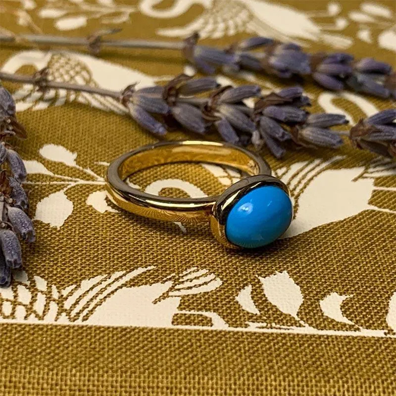 Jane Austen's Ring Replica - 9ct Gold and Turquoise | Exclusive Collection