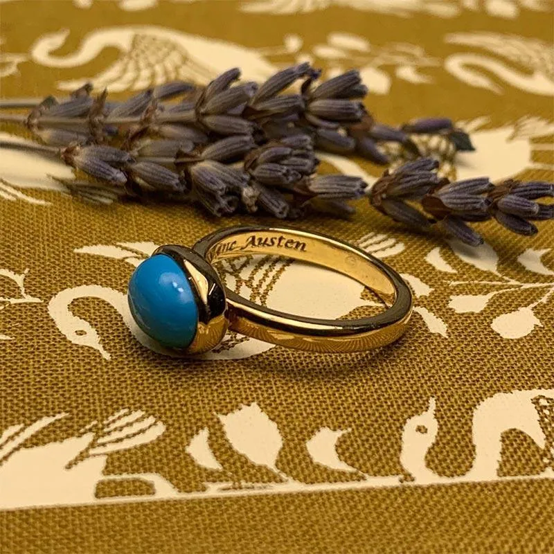Jane Austen's Ring Replica - 9ct Gold and Turquoise | Exclusive Collection