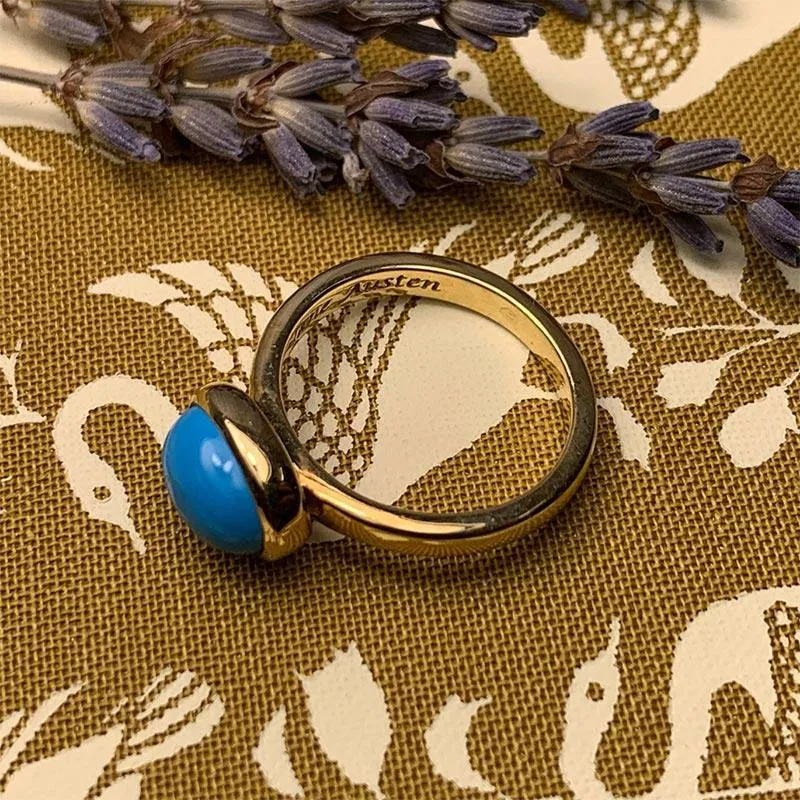 Jane Austen's Ring Replica - 9ct Gold and Turquoise | Exclusive Collection