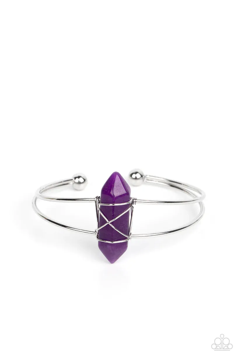 Paparazzi Terra Transcendence Purple Bracelet