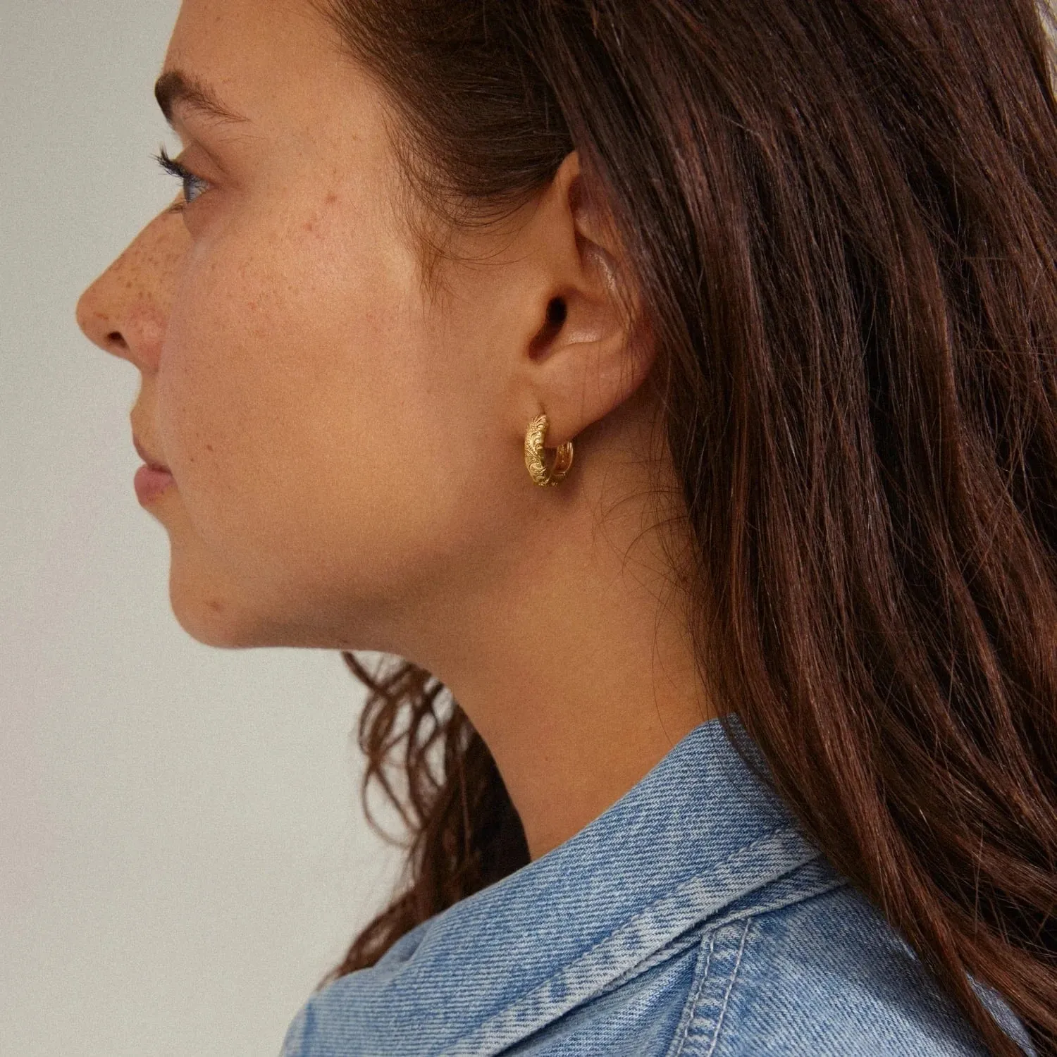 Pilgrim Jewelry Elfrida Recycled Filigree Wide Hoops - 692312003