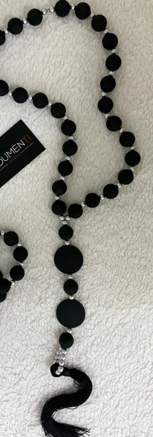 Plus Black and Silver With Tassel