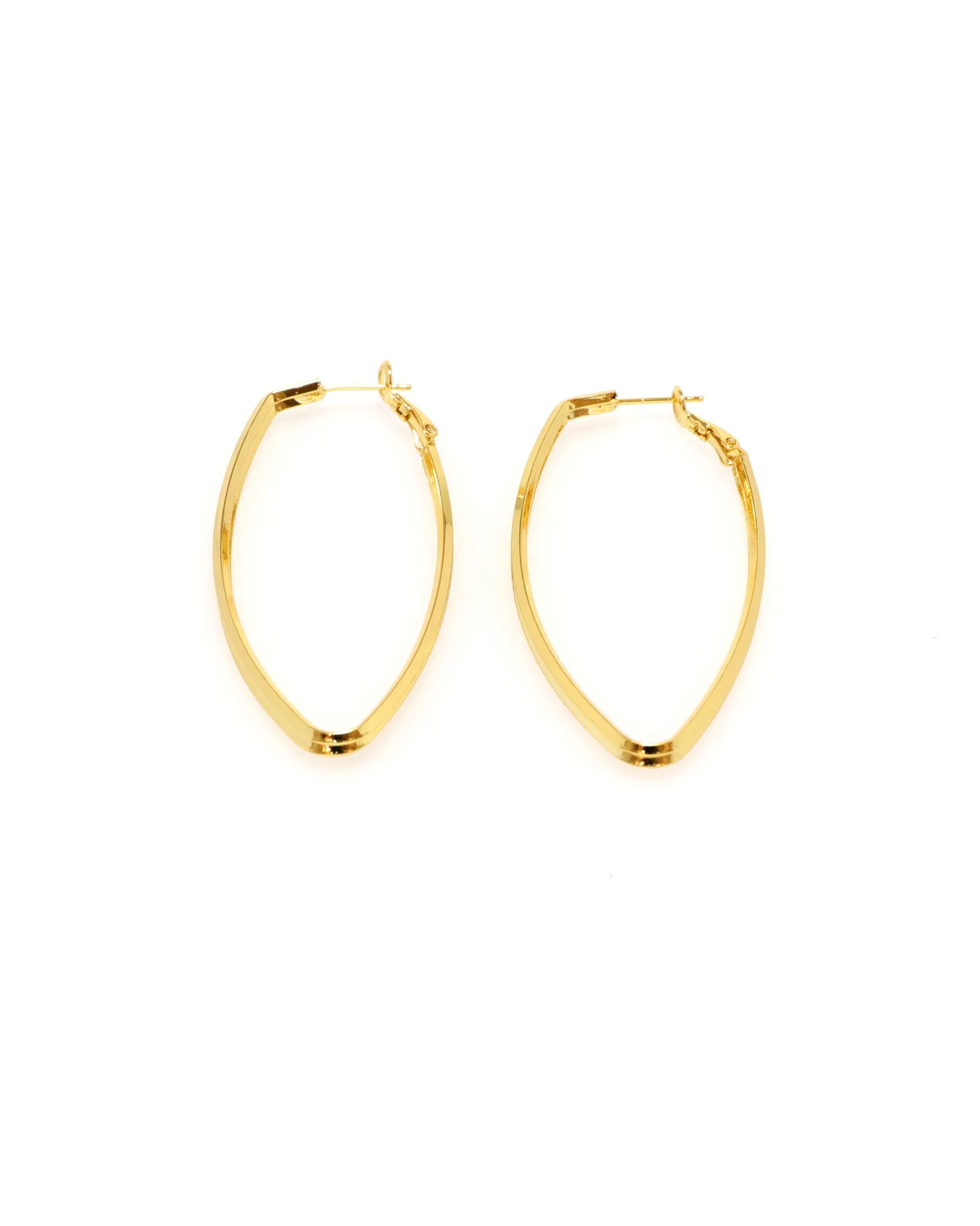 Pyra Gold Irregular Hoop Earrings