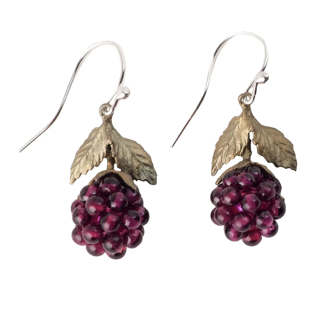 Raspberry Garnet Post Earrings by Michael Michaud 4089