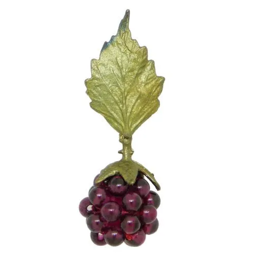 Raspberry Garnet Post Earrings by Michael Michaud 4089