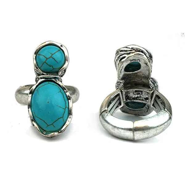 Tally Turquoise Fashion Stretch Ring
