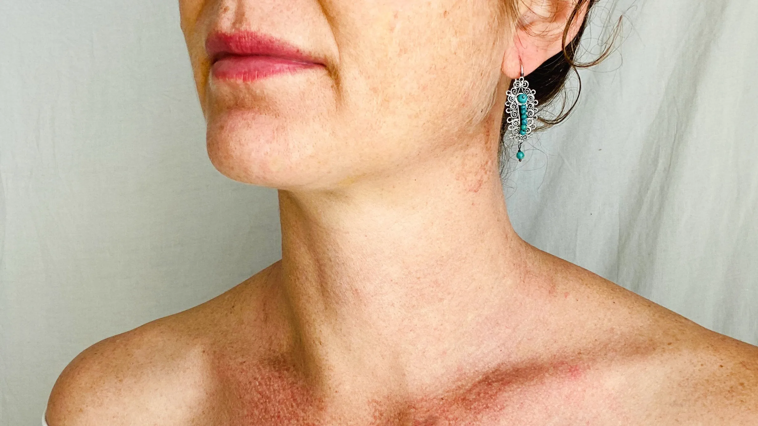 Vintage Oaxacan Filigree Earrings. Turquoise & Silver. Gusanos. Mexico. Frida Kahlo